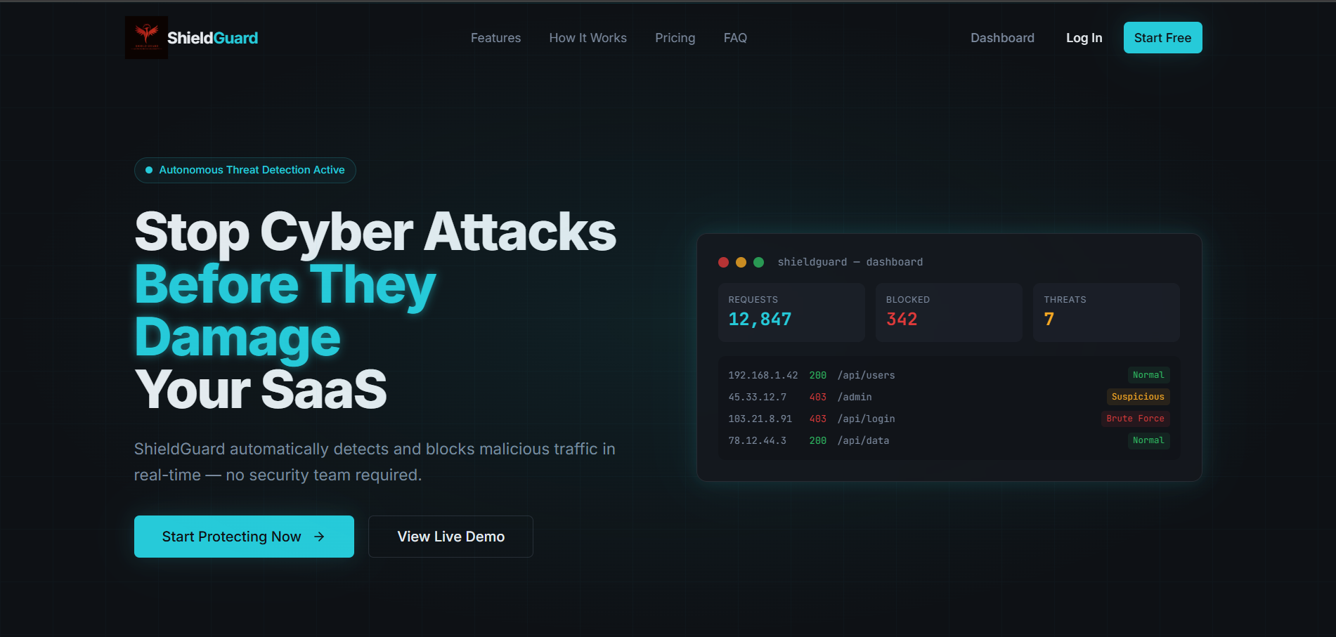 SaaS Dashboard Project